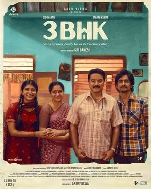 3BHK 2025 Hindi Dual Audio Movie Poster